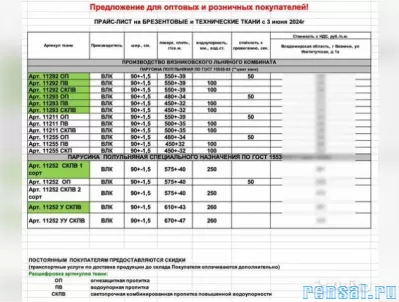 Брезент оптом на заказ